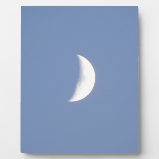 Schöner, bezaubernder Halbmond im Daylight Plaque Fotoplatte (Vorderseite)