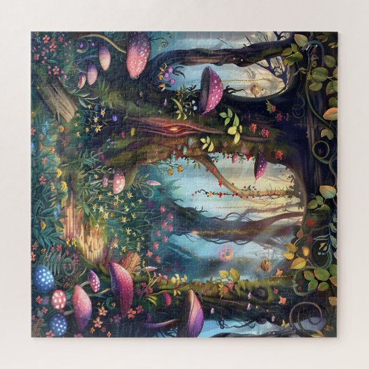 Schöner bezaubernder Wald Puzzle (Horizontal)