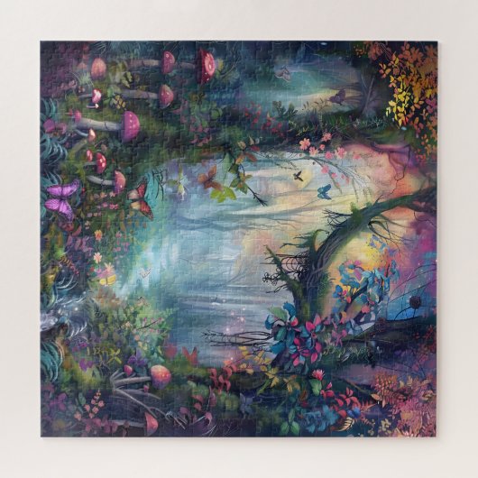 Schöner bezaubernder Wald Puzzle (Horizontal)