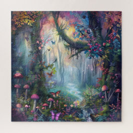 Schöner bezaubernder Wald Puzzle