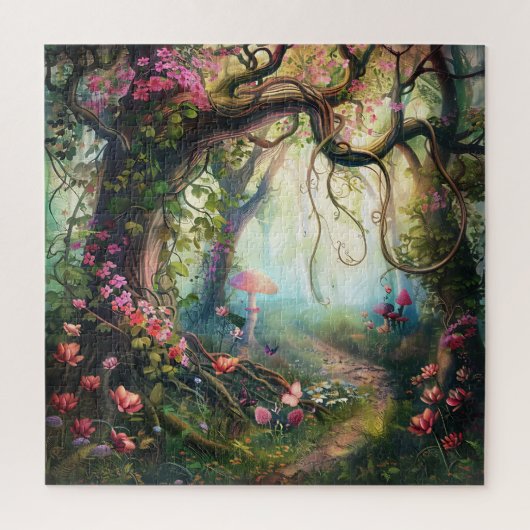 Schöner bezaubernder Wald Puzzle (Vertikal)