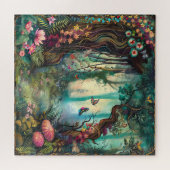 Schöner bezaubernder Wald Puzzle (Horizontal)