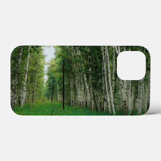 Schöner Birkenwald Case-Mate iPhone Hülle (Rückseite (Horizontal))