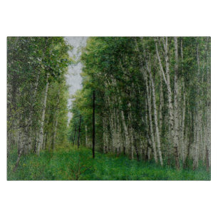 Schöner Birkenwald Schneidebrett