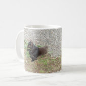 Schöner Black Eichhörnchen-Kaffeecup Kaffeetasse (Vorderseite Links)