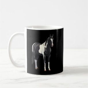 Schöner Black Pinto Paint Horse T - Shirt Kaffeetasse