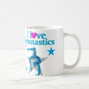 SCHÖNER BLAU I LIEBE GYMNASTIK KAFFEETASSE