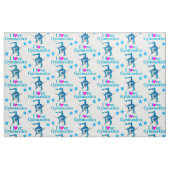 SCHÖNER BLAU I LIEBE GYMNASTIK STOFF (Fat Quarter (45,7 x 55,9 cm))