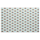 SCHÖNER BLAU I LIEBE TANZEN FABRIK STOFF (Yard (91,4 cm))