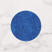 Schöner blauer Glitzer Konfetti (Klein Vorderseite)