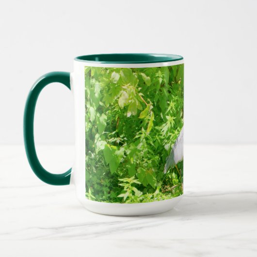 Schöner blauer Held in der wilden Tasse (Links)