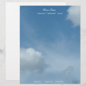 schöner blauer Himmel und Wolken Briefbogen (Vorne/Hinten)