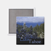 Schöner blauer Lake Tahoe-Platz Magnet (Vorderseite/Rückseite)