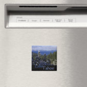 Schöner blauer Lake Tahoe-Platz Magnet (In Situ (Geschirrspüler))