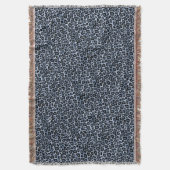 Schöner blauer Leopard-Tierhaut-Druck Decke (Vorderseite Vertikal)