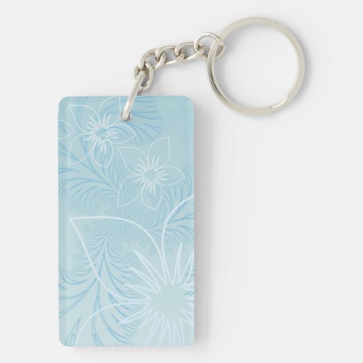 Schöner blauer Name Schlüsselanhänger (Rückseite)