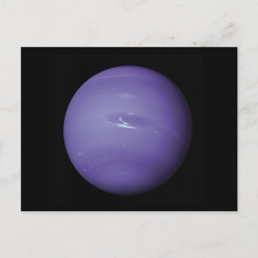 Schöner blauer Neptun, aus dem Weltall gesehen, NA Postkarte (Vorderseite)