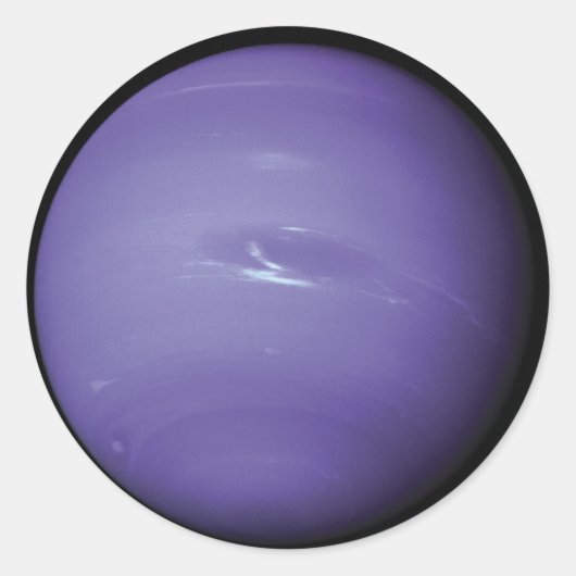 Schöner blauer Neptun, aus dem Weltall gesehen, NA Runder Aufkleber (Vorderseite)