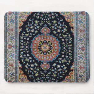 Schöner blauer orientalischer antiker Kilim-Teppic Mousepad