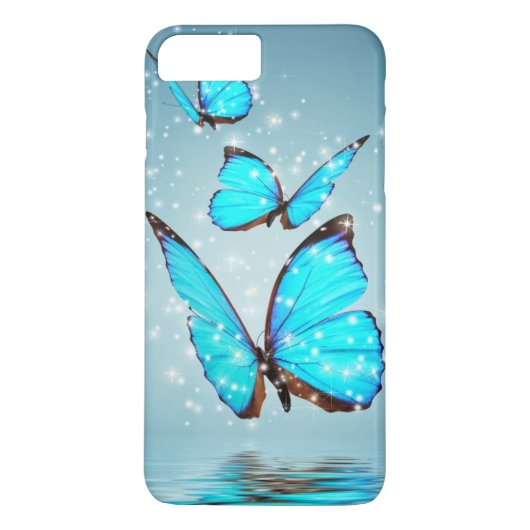 schöner blauer Schmetterling Case-Mate iPhone Hülle (Rückseite)