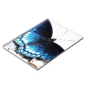 Schöner blauer Schmetterling Notizblock (Linke Seite)