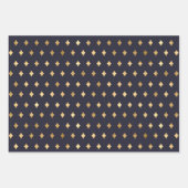 Schöner, blauer und blauer Foto Urlaub Geschenkpapier Set (Vorderseite)