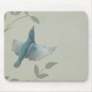 Schöner blauer Vogel Mousepad