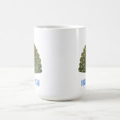 Schöner blauer Vogel Pfau Kaffeetasse (Mittel)