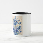 Schöner blauer Vogel Tasse (Zentrum)