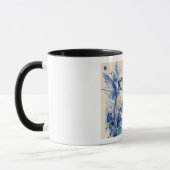 Schöner blauer Vogel Tasse (Links)