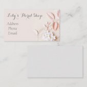 Schöner Blick 3D mit Blumen Visitenkarte (Vorne/Hinten)