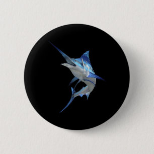 Schöner Blue Marlin Fischen Kurzurlaub Button