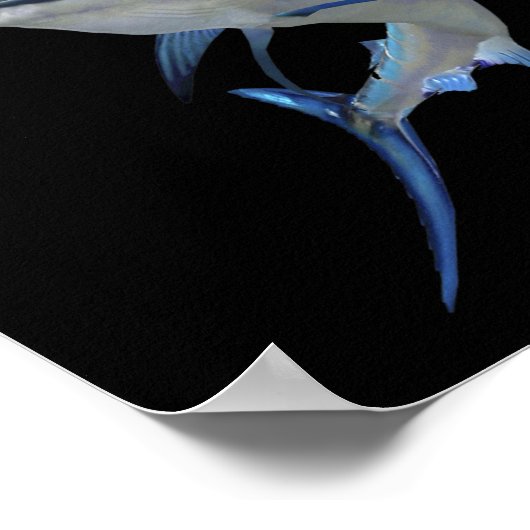 Schöner Blue Marlin Fischen Kurzurlaub Poster (Ecke)