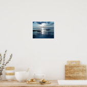 Schöner Blue Sunset am Cape Cod Beach Poster (Küche)