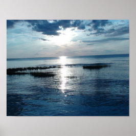 Schöner Blue Sunset am Cape Cod Beach Poster