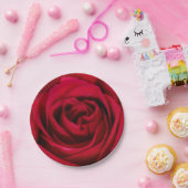 Schöner blühender Rosen-Teller Pappteller (Party)