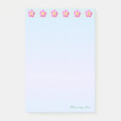 Schöner Blume Post-it Klebezettel (Vorderseite)