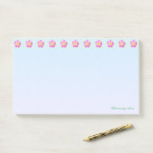 Schöner Blume Post-it Klebezettel (Auf Schreibtisch)