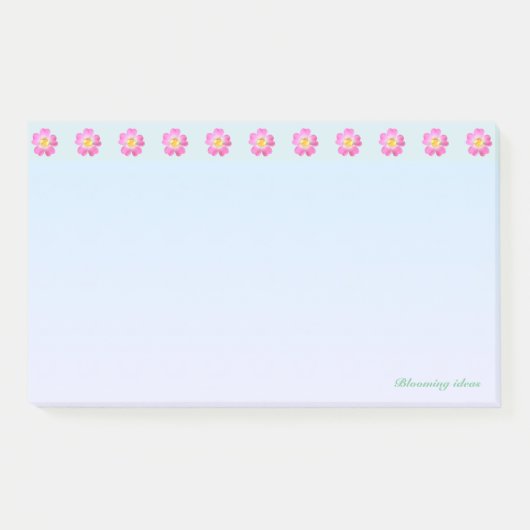 Schöner Blume Post-it Klebezettel (Vorderseite)