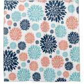 Schöner Blumendesign Duschvorhang (Vorderseite)