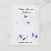 Schöner Blumenerring | 4 Stuhlsichtkarten Visitenkarte (Vorderseite)