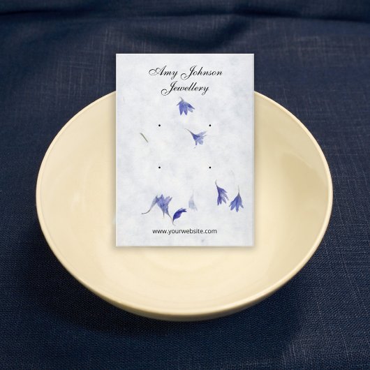 Schöner Blumenerring | 4 Stuhlsichtkarten Visitenkarte