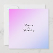 Schöner Blumengarten Einladung zur Hochzeit (Rückseite)