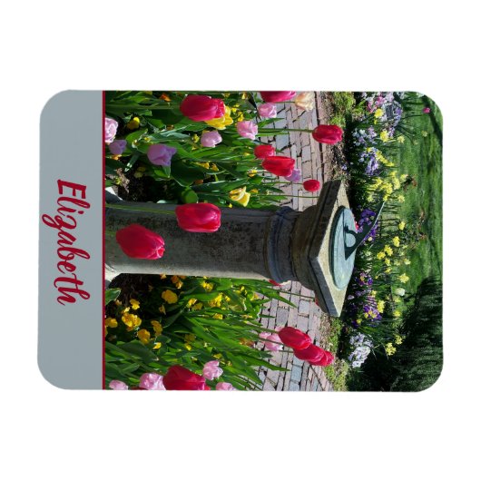 Schöner Blumengarten Magnet (Horizontal)