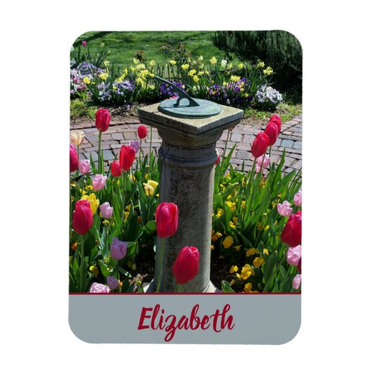 Schöner Blumengarten Magnet (Vertikal)