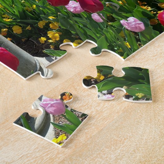 Schöner Blumengarten Puzzle (Seite)