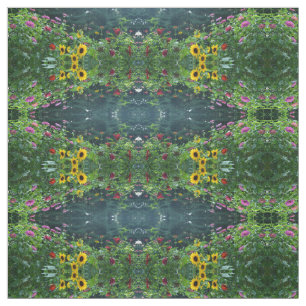 Schöner Blumengarten Stoff