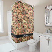 Schöner, blumengeschmückter Hintergrund, elegant,  Duschvorhang (Beispiel)