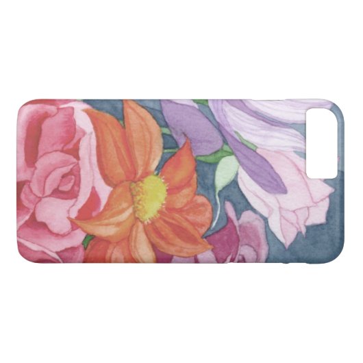 schöner Blumenkoffer Case-Mate iPhone Hülle (Rückseite (Horizontal))