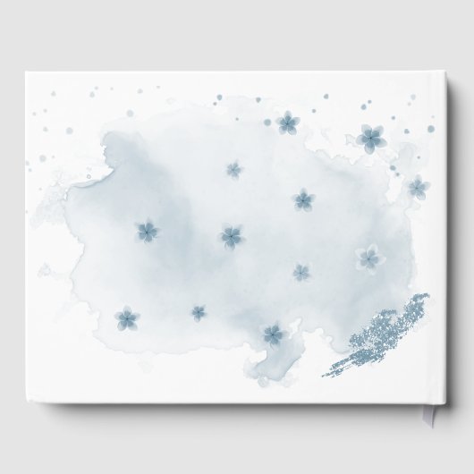 schöner Blumenkranz in den Blume Gästebuch (Rückseite)